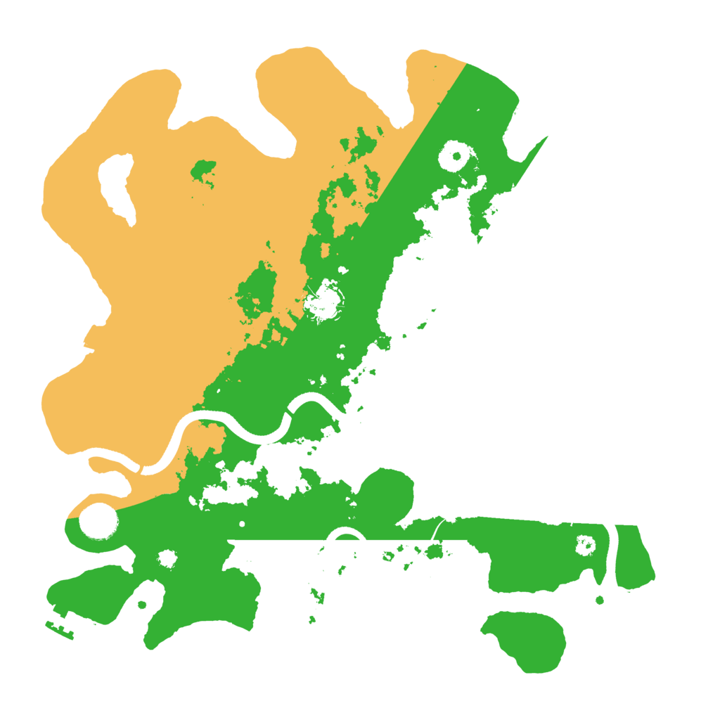 Biome Rust Map: Procedural Map, Size: 3500, Seed: 195640085