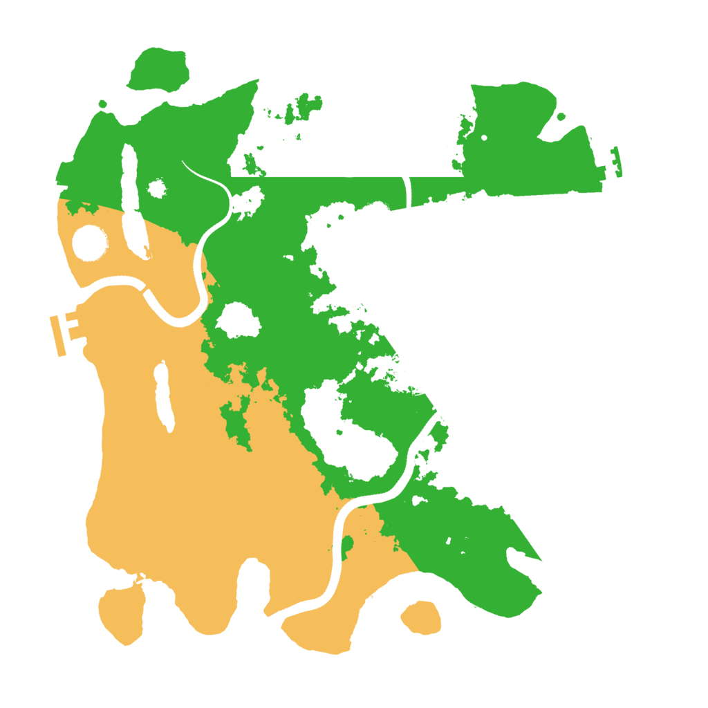 Biome Rust Map: Procedural Map, Size: 3500, Seed: 419969