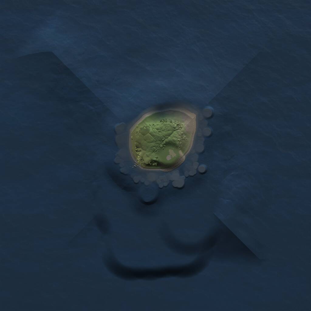 Rust Map: Procedural Map, Size: 1000, Seed: 793198, 1 Monuments