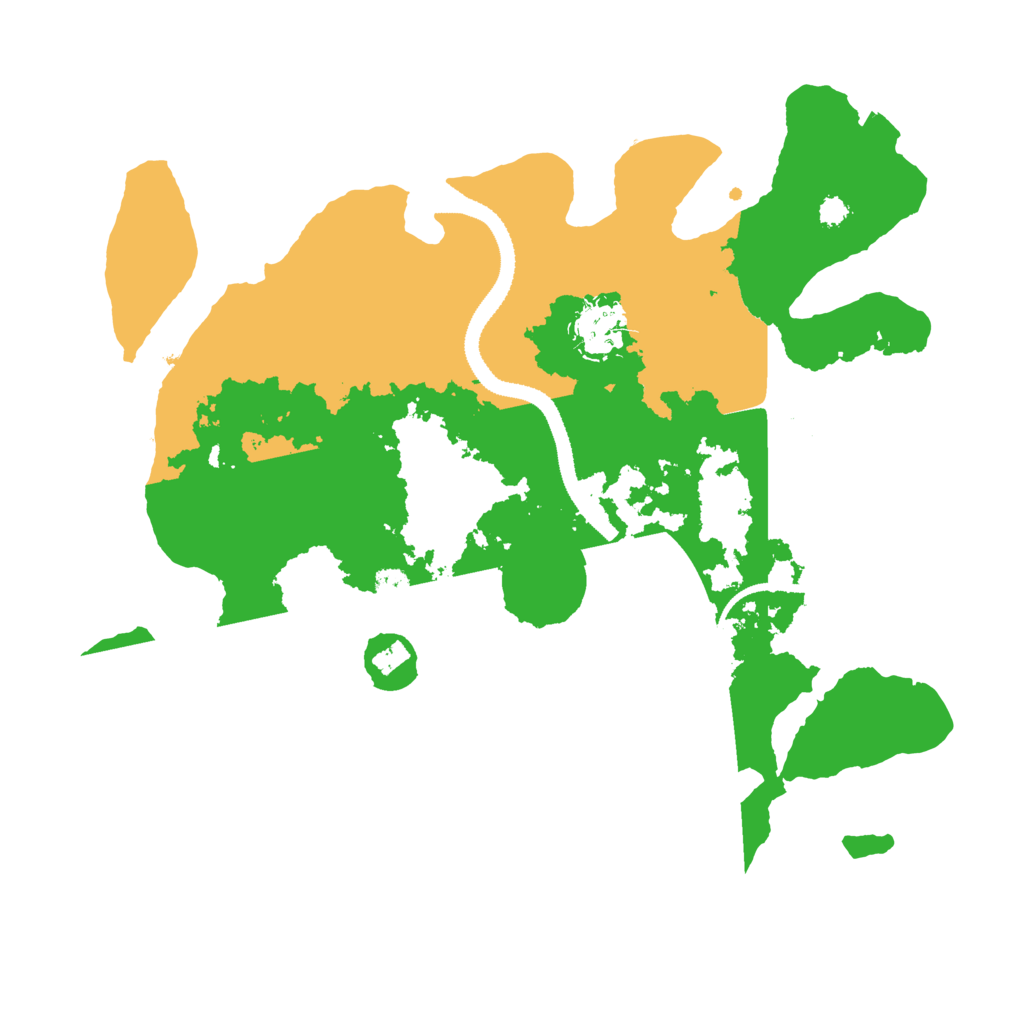 Biome Rust Map: Procedural Map, Size: 3200, Seed: 739161813