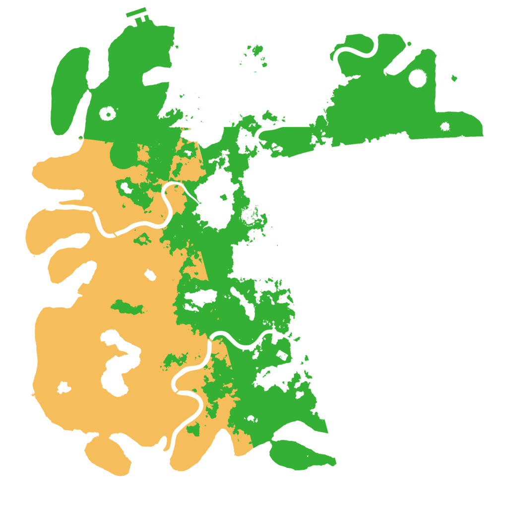 Biome Rust Map: Procedural Map, Size: 5000, Seed: 1087575649