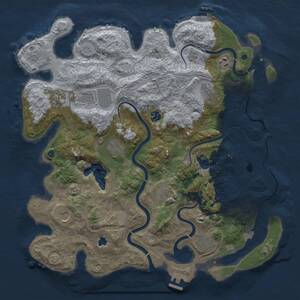 Thumbnail Rust Map: Procedural Map, Size: 4250, Seed: 526777967, 16 Monuments
