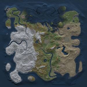 Thumbnail Rust Map: Procedural Map, Size: 4250, Seed: 27082026, 17 Monuments