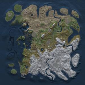 Thumbnail Rust Map: Procedural Map, Size: 4250, Seed: 597627257, 16 Monuments