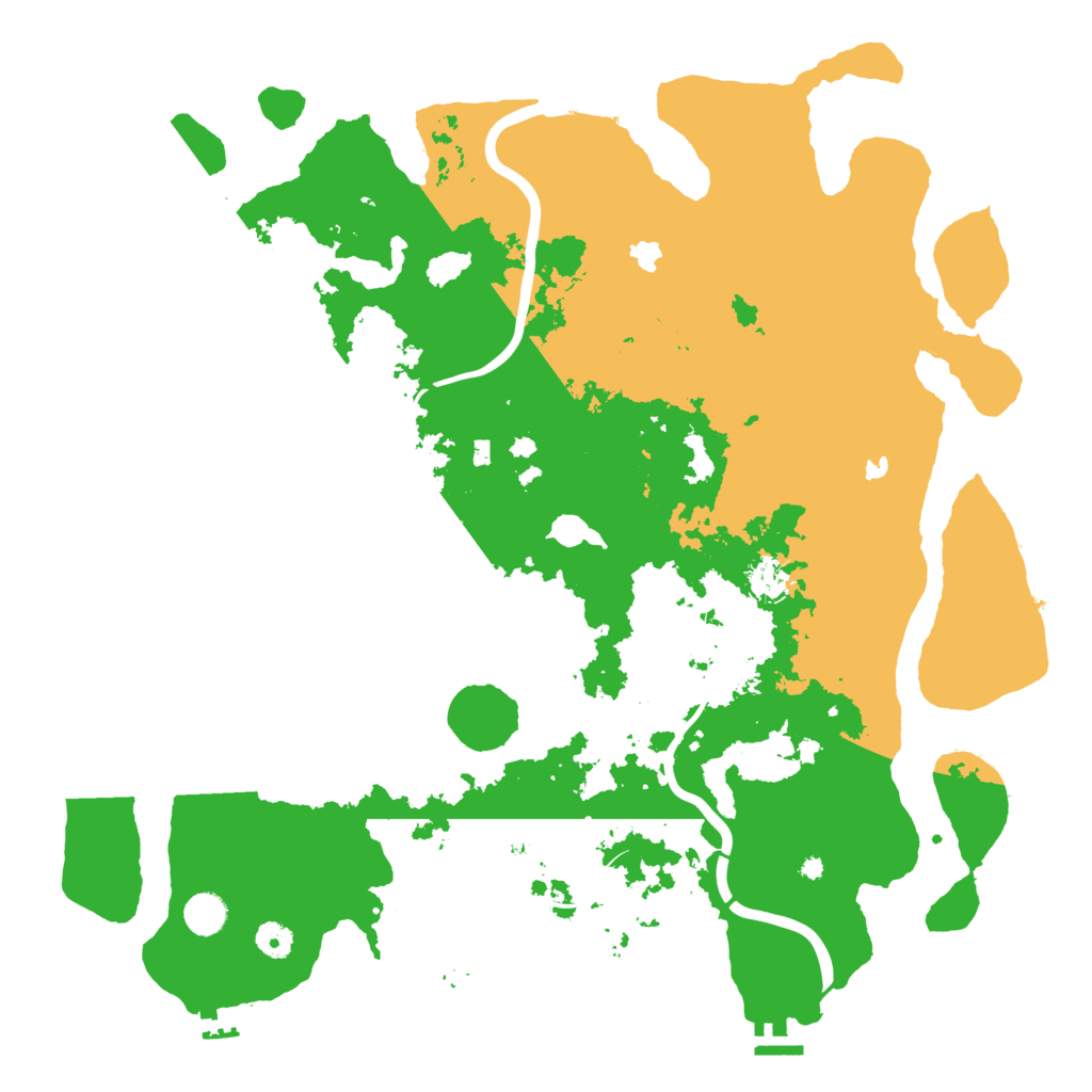 Biome Rust Map: Procedural Map, Size: 4500, Seed: 349971807