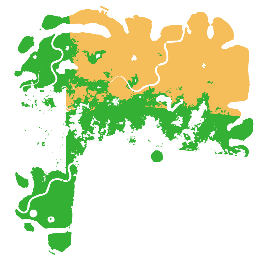Biome Rust Map: Procedural Map, Size: 6000, Seed: 1991878138
