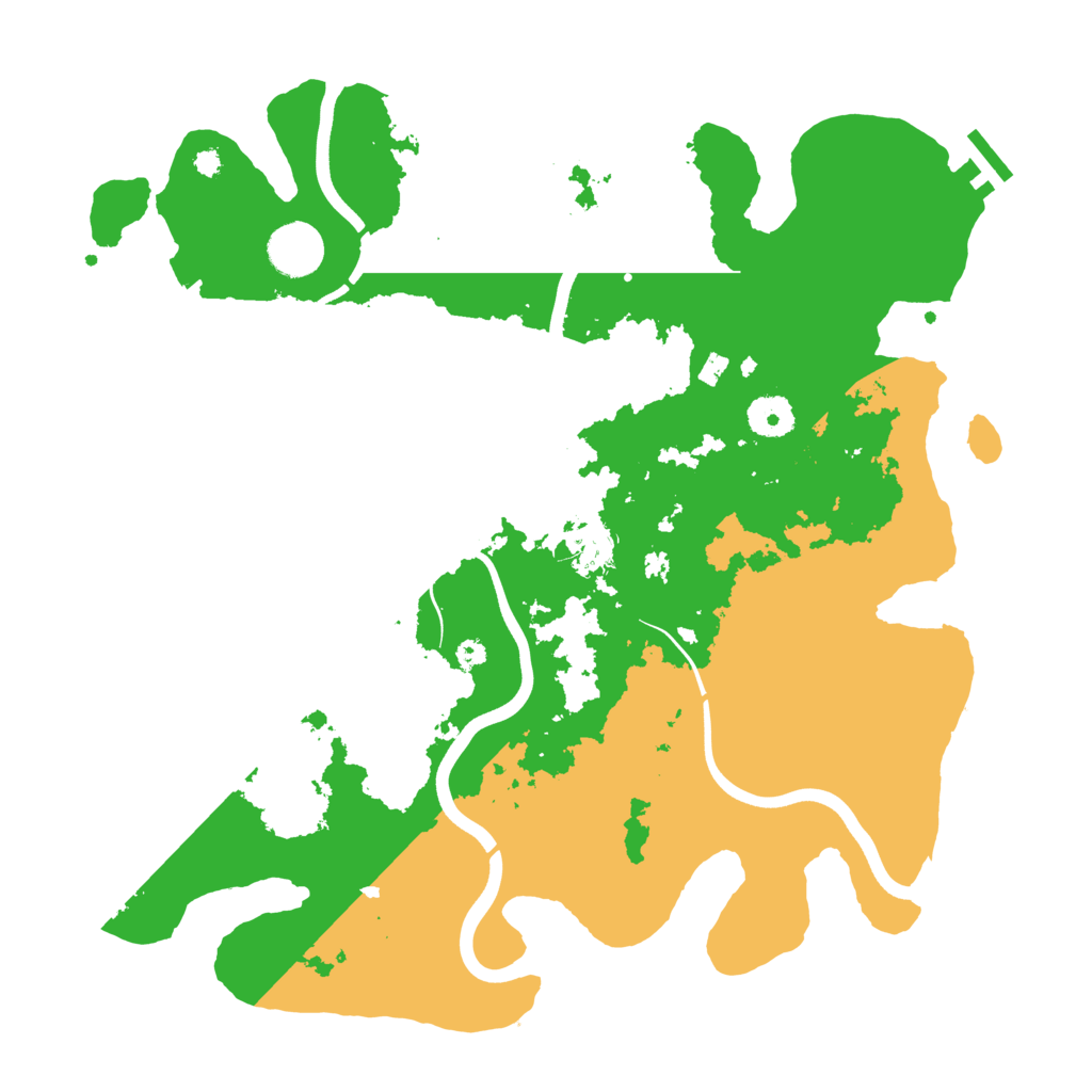 Biome Rust Map: Procedural Map, Size: 3700, Seed: 326951406