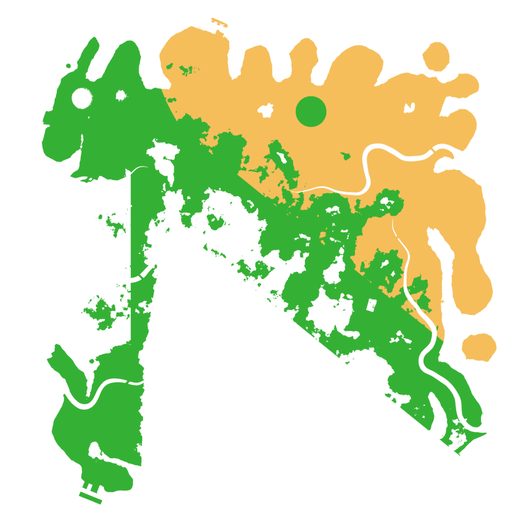 Biome Rust Map: Procedural Map, Size: 4500, Seed: 1207632831