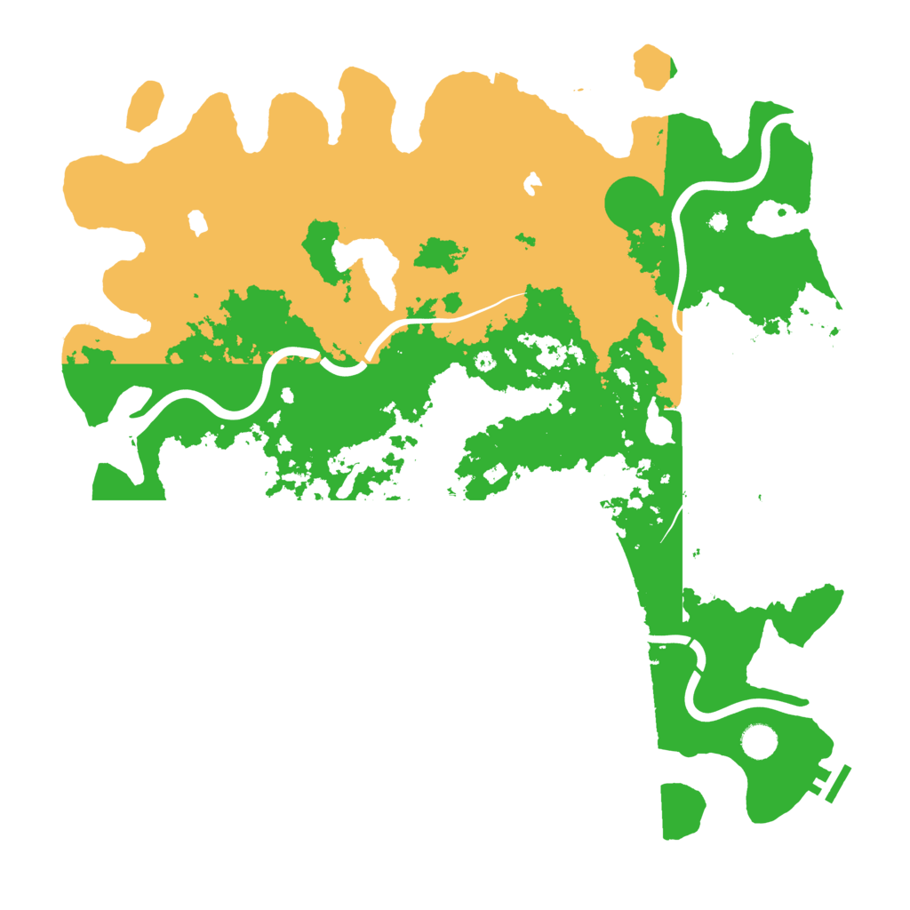 Biome Rust Map: Procedural Map, Size: 4500, Seed: 999112807