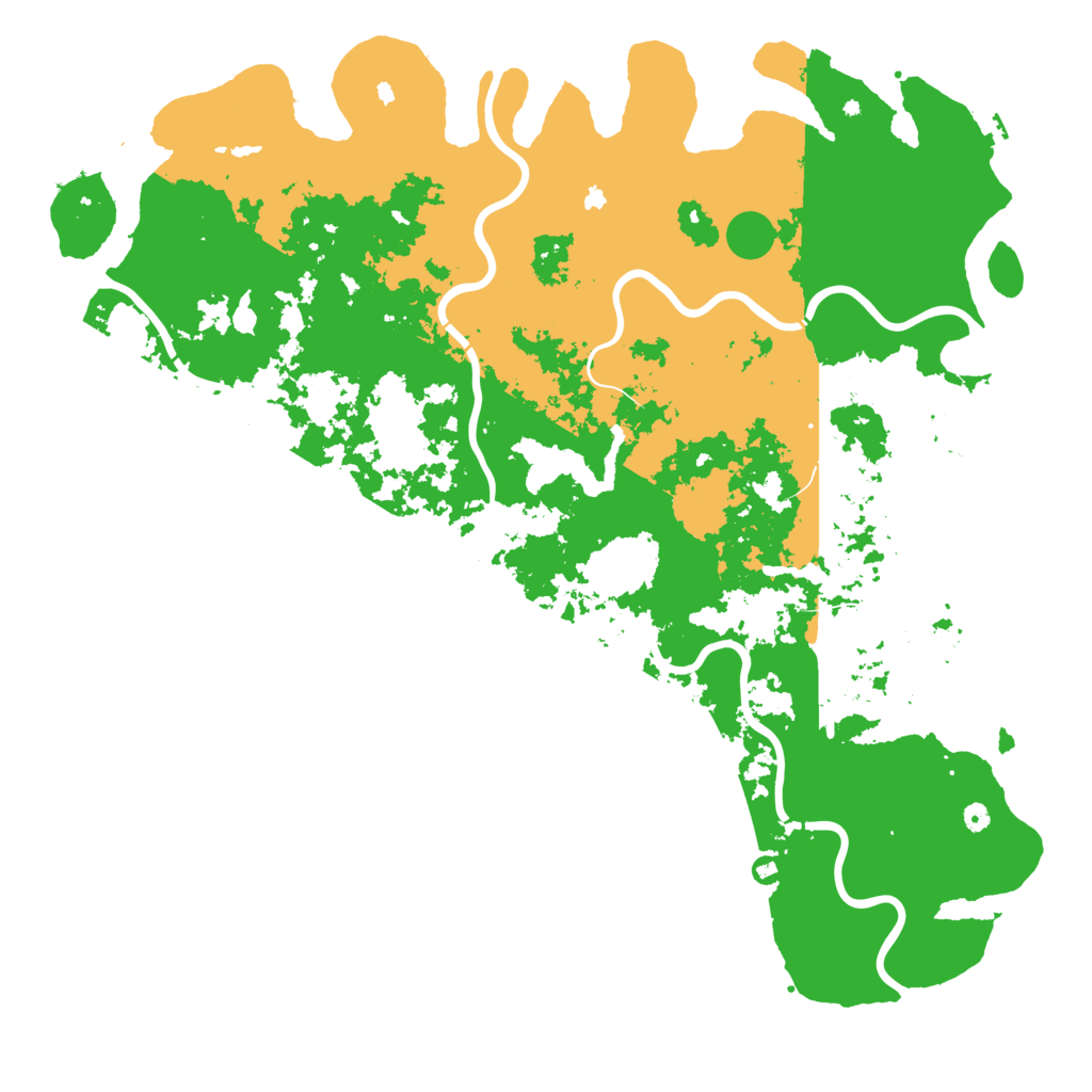 Biome Rust Map: Procedural Map, Size: 6000, Seed: 1163749991