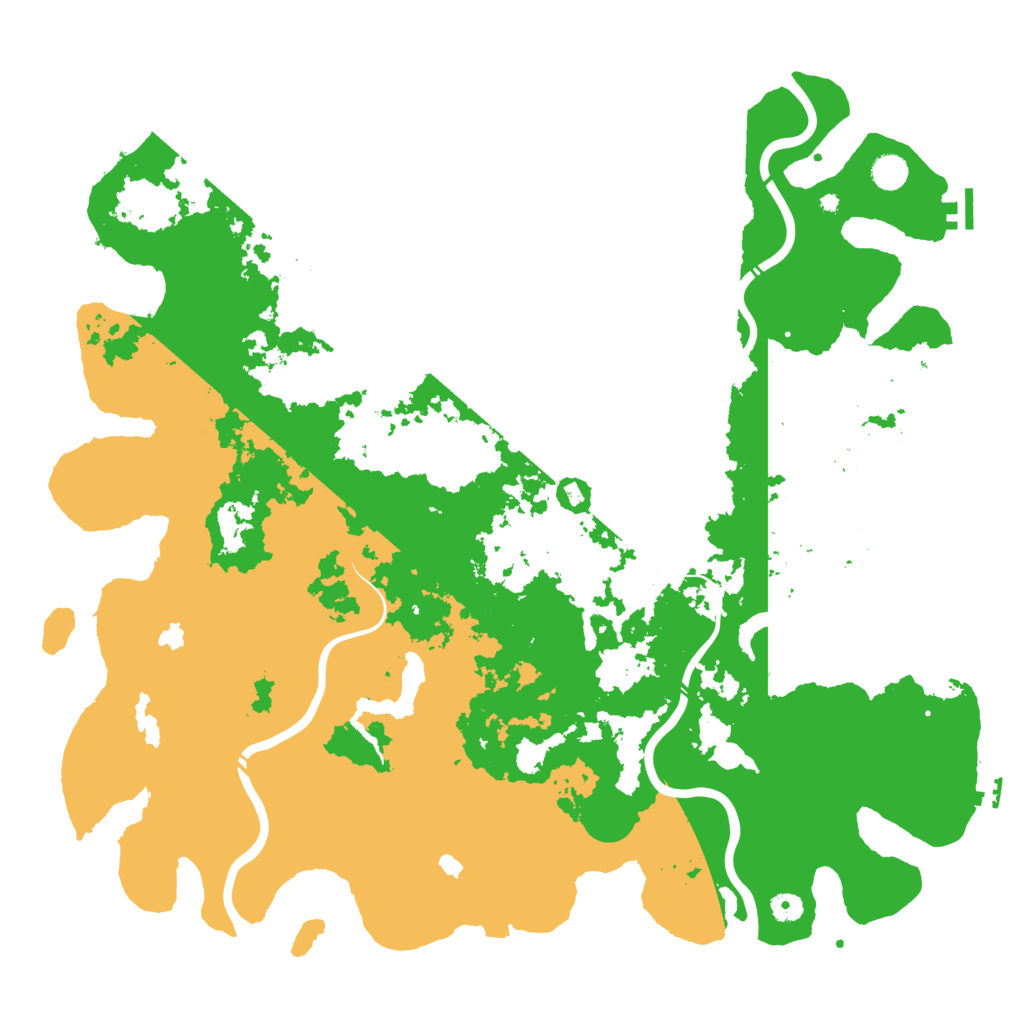 Biome Rust Map: Procedural Map, Size: 5000, Seed: 346245