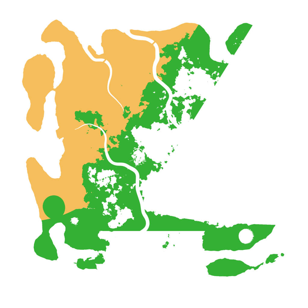 Biome Rust Map: Procedural Map, Size: 3700, Seed: 33764293