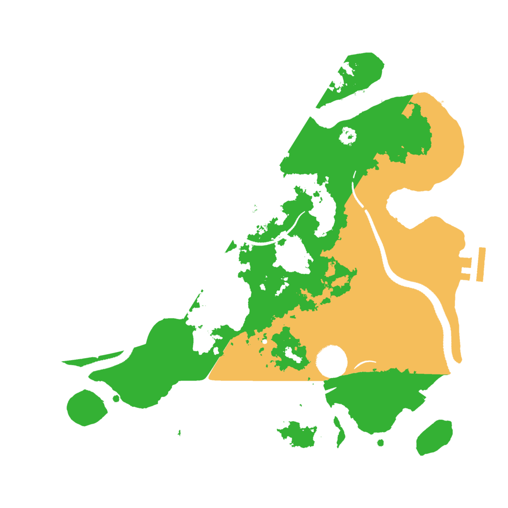 Biome Rust Map: Procedural Map, Size: 3000, Seed: 30250
