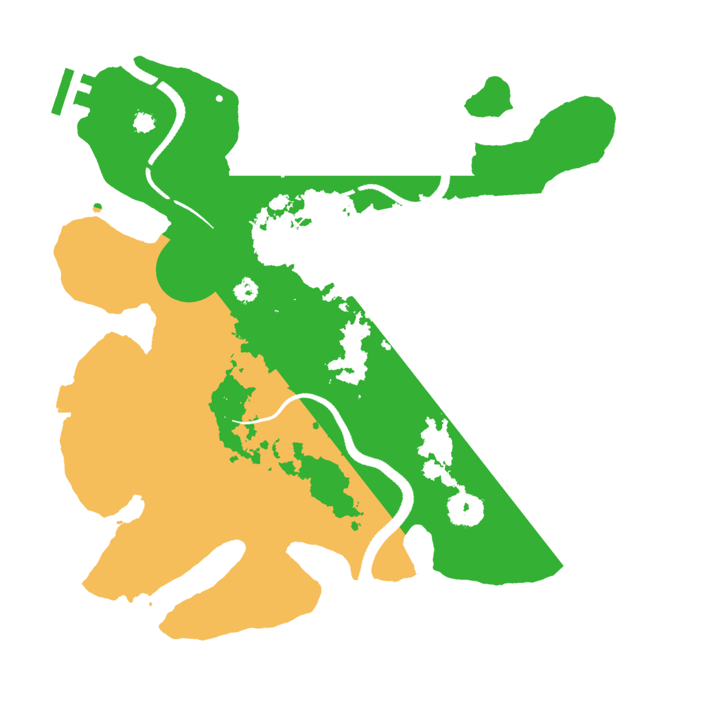Biome Rust Map: Procedural Map, Size: 3000, Seed: 498966331
