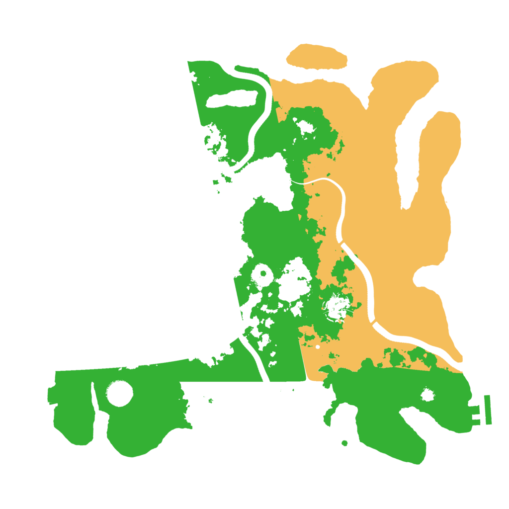 Biome Rust Map: Procedural Map, Size: 3500, Seed: 858118