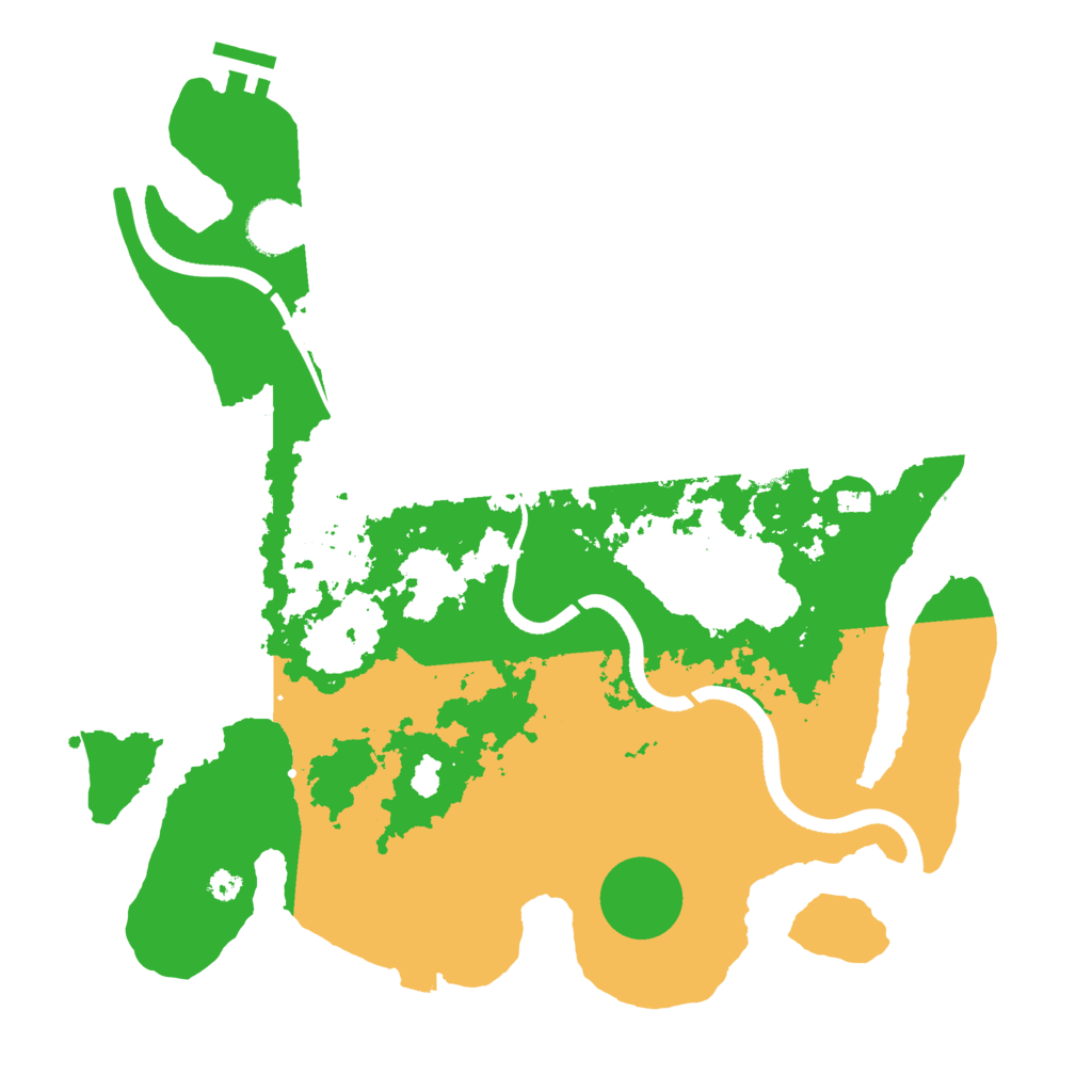 Biome Rust Map: Procedural Map, Size: 3500, Seed: 2026450351