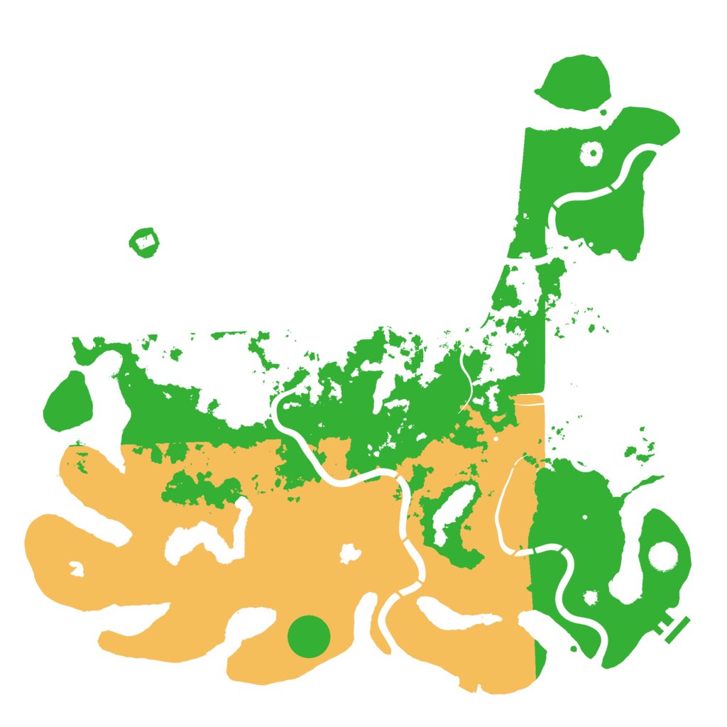 Biome Rust Map: Procedural Map, Size: 4500, Seed: 521650419
