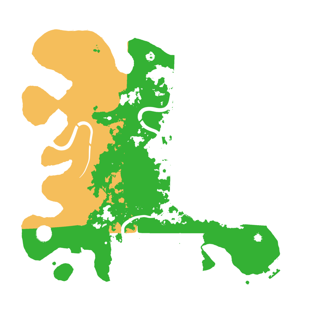 Biome Rust Map: Procedural Map, Size: 3500, Seed: 1137430861
