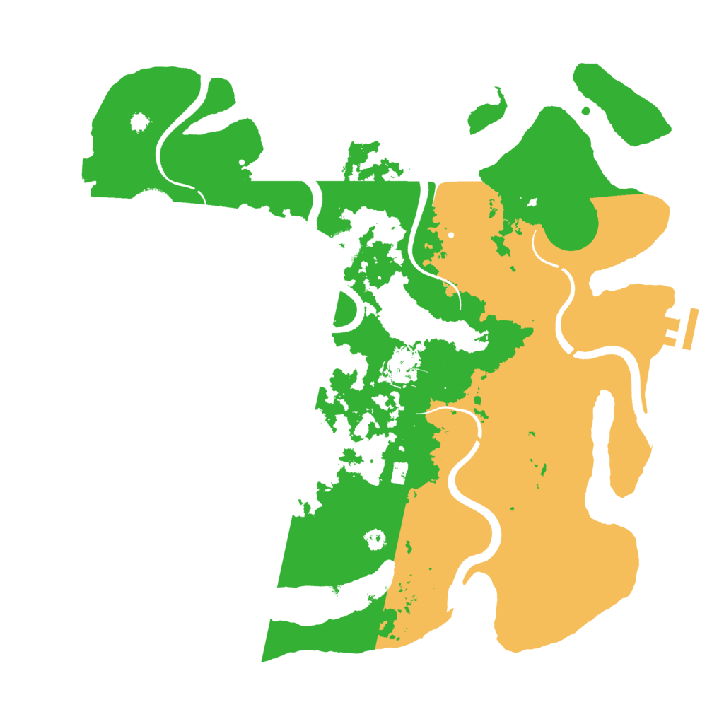 Biome Rust Map: Procedural Map, Size: 3500, Seed: 809951173