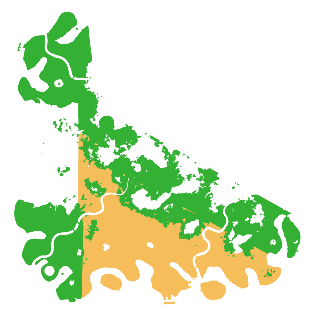 Biome Rust Map: Procedural Map, Size: 5500, Seed: 39
