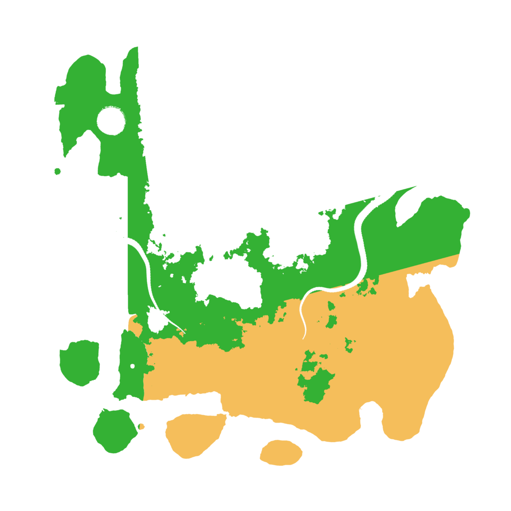 Biome Rust Map: Procedural Map, Size: 3200, Seed: 417993331