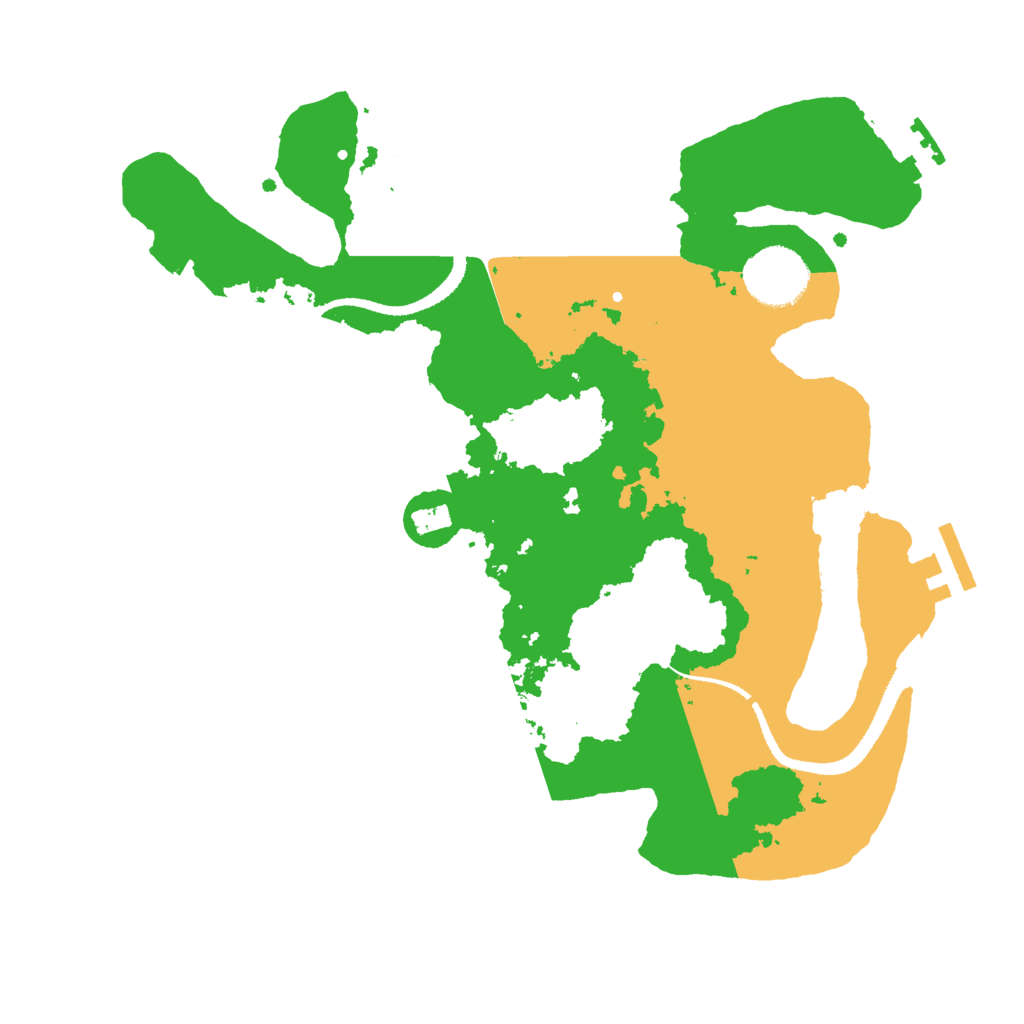 Biome Rust Map: Procedural Map, Size: 3000, Seed: 719527514