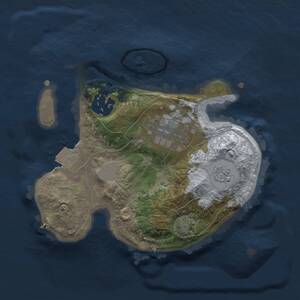 Thumbnail Rust Map: Procedural Map, Size: 2000, Seed: 1746005783, 5 Monuments