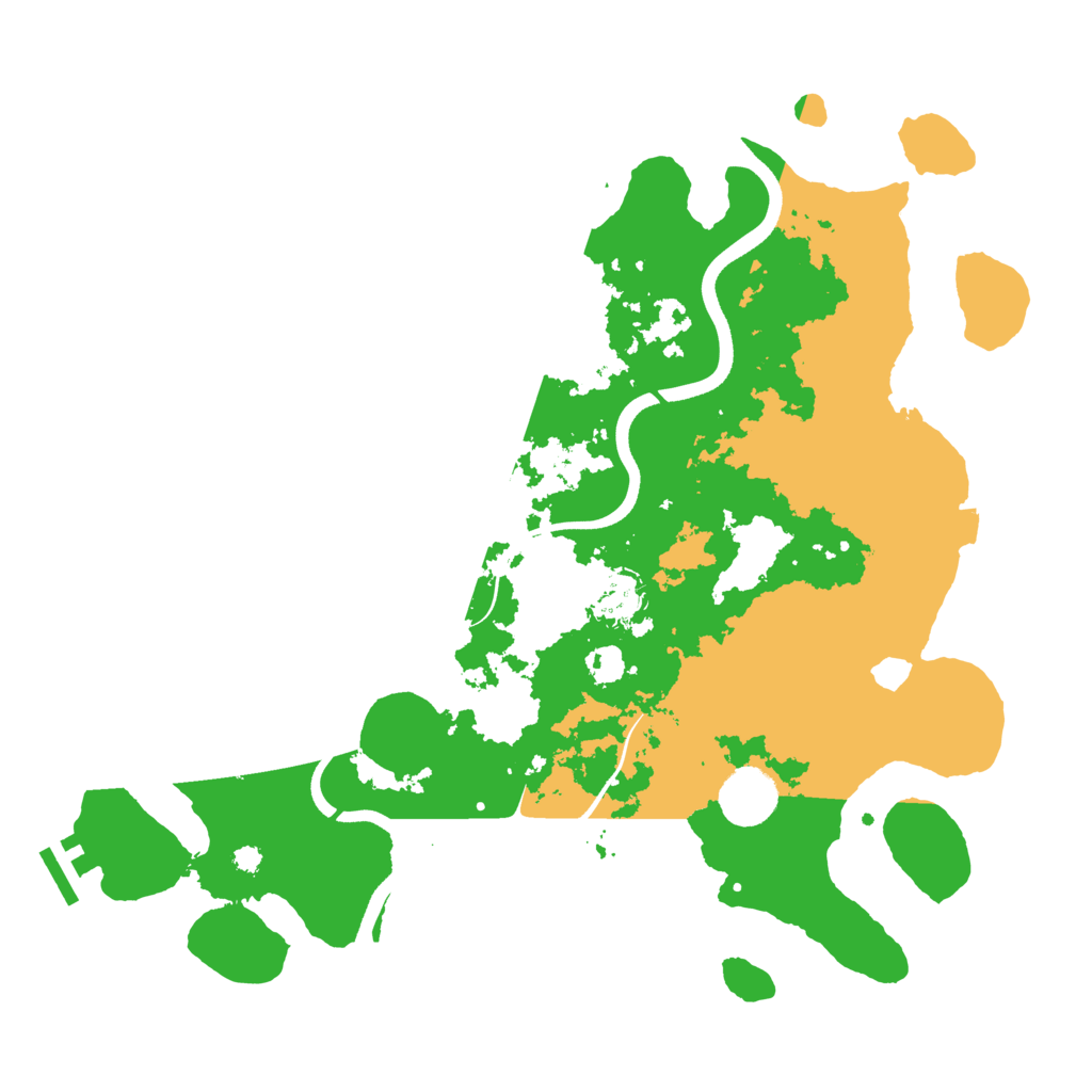Biome Rust Map: Procedural Map, Size: 3600, Seed: 664815