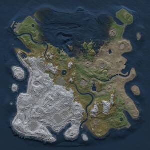 Thumbnail Rust Map: Procedural Map, Size: 4250, Seed: 35504021, 15 Monuments