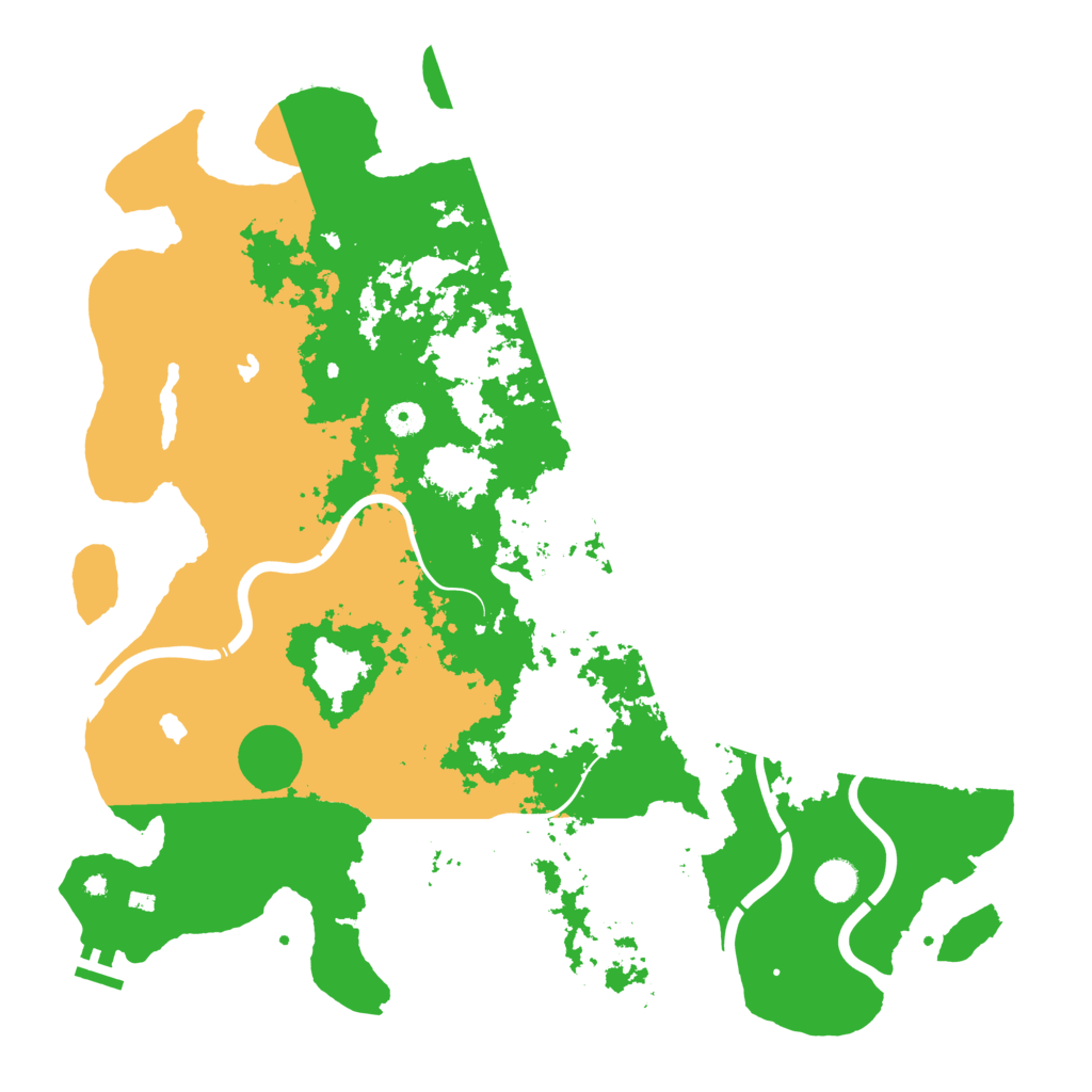 Biome Rust Map: Procedural Map, Size: 4500, Seed: 2001155