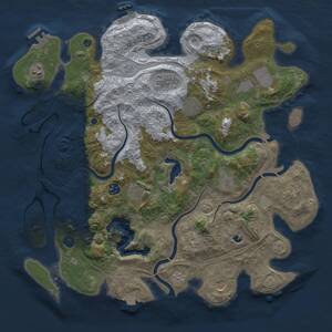 Thumbnail Rust Map: Procedural Map, Size: 4250, Seed: 897219908, 18 Monuments