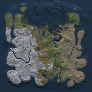 Thumbnail Rust Map: Procedural Map, Size: 4250, Seed: 1422637861, 16 Monuments