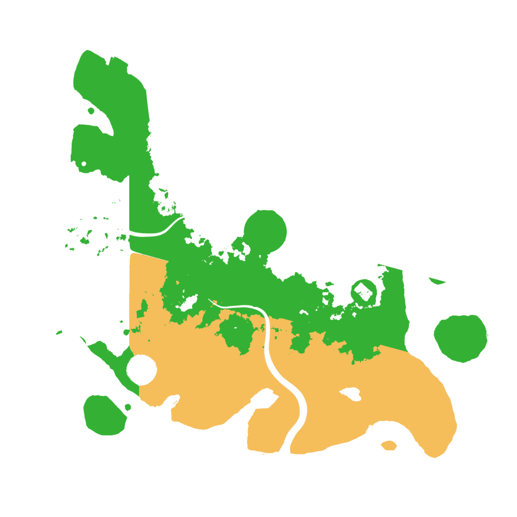 Biome Rust Map: Procedural Map, Size: 3200, Seed: 547774