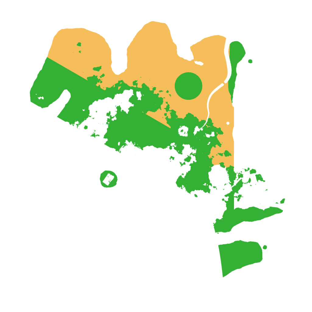 Biome Rust Map: Procedural Map, Size: 3000, Seed: 1137927127