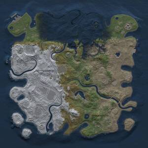 Thumbnail Rust Map: Procedural Map, Size: 4250, Seed: 652855054, 16 Monuments