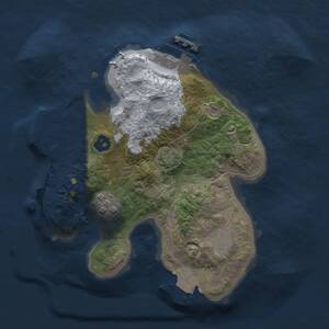Thumbnail Rust Map: Procedural Map, Size: 2000, Seed: 1000469231, 5 Monuments