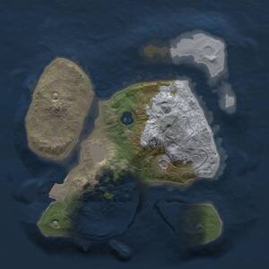 Thumbnail Rust Map: Procedural Map, Size: 2000, Seed: 1152708972, 2 Monuments
