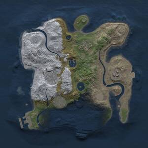 Thumbnail Rust Map: Procedural Map, Size: 2800, Seed: 1831079212, 11 Monuments