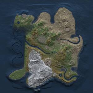 Thumbnail Rust Map: Procedural Map, Size: 2800, Seed: 1221570045, 8 Monuments