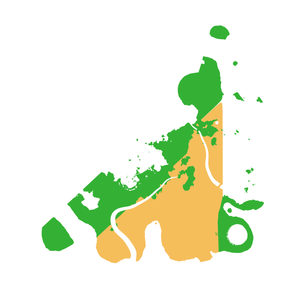 Biome Rust Map: Procedural Map, Size: 2600, Seed: 975316170