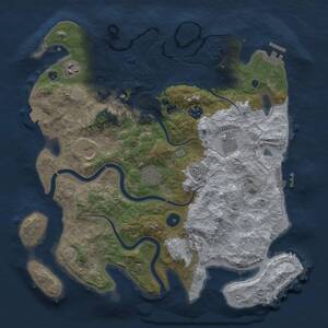 Thumbnail Rust Map: Procedural Map, Size: 3700, Seed: 220482086, 13 Monuments