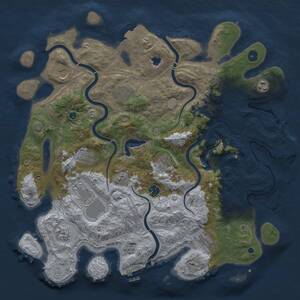 Thumbnail Rust Map: Procedural Map, Size: 4250, Seed: 1335975988, 16 Monuments