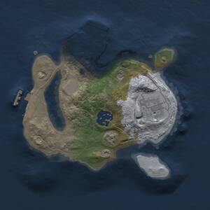 Thumbnail Rust Map: Procedural Map, Size: 2000, Seed: 267623567, 6 Monuments