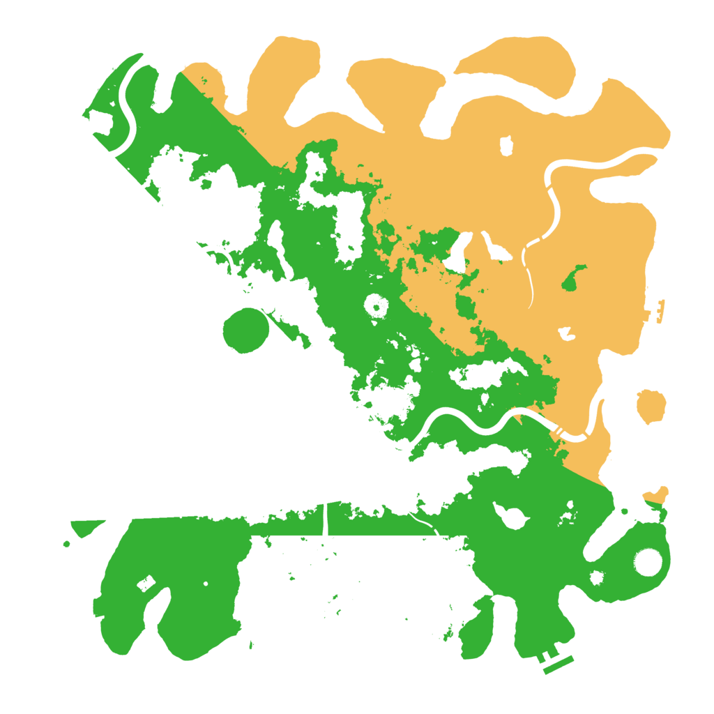 Biome Rust Map: Procedural Map, Size: 4500, Seed: 827364