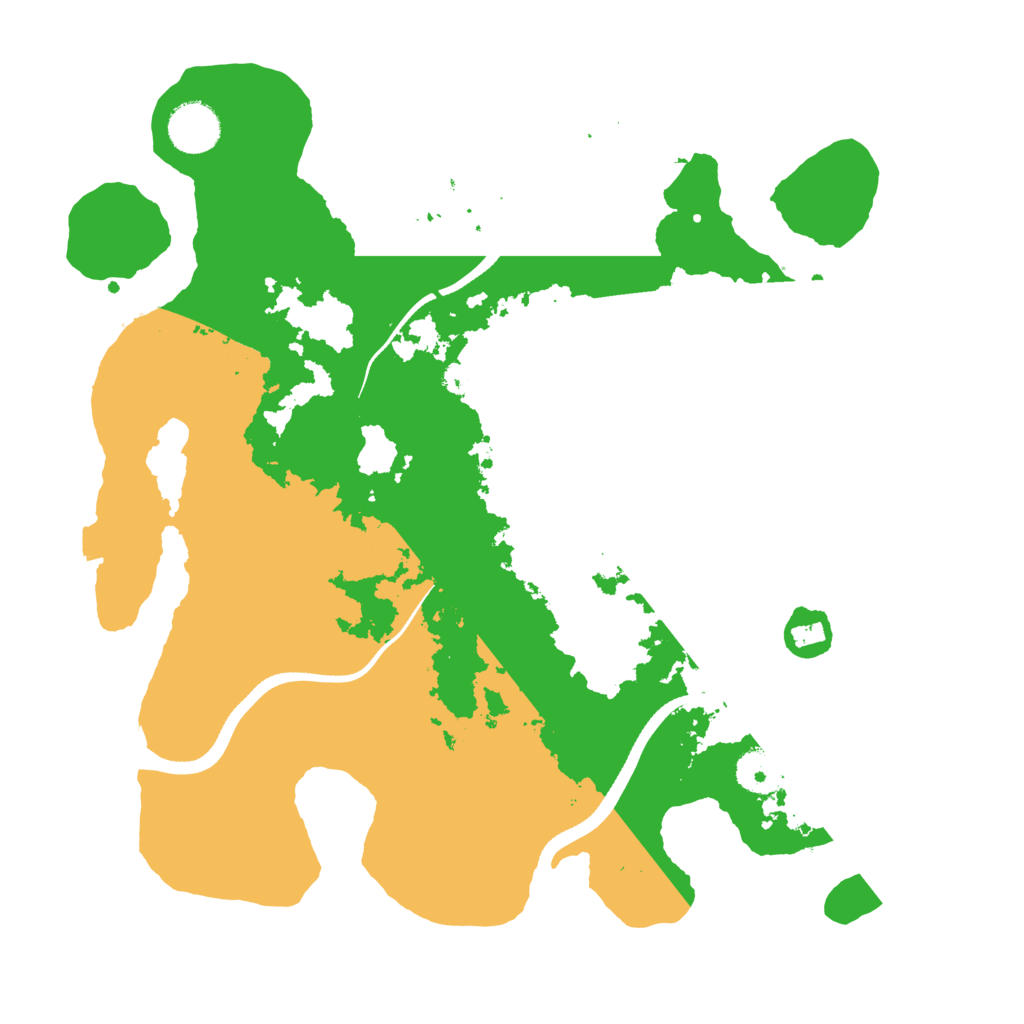 Biome Rust Map: Procedural Map, Size: 3500, Seed: 893533