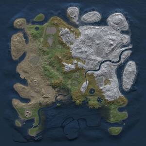 Thumbnail Rust Map: Procedural Map, Size: 3800, Seed: 416326698, 15 Monuments