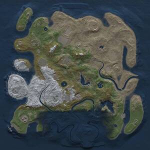 Thumbnail Rust Map: Procedural Map, Size: 4000, Seed: 1722427781, 18 Monuments