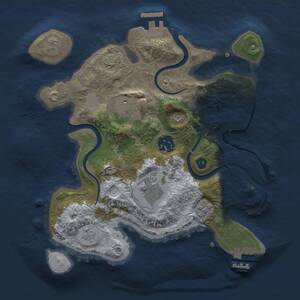 Thumbnail Rust Map: Procedural Map, Size: 2700, Seed: 1787918475, 10 Monuments