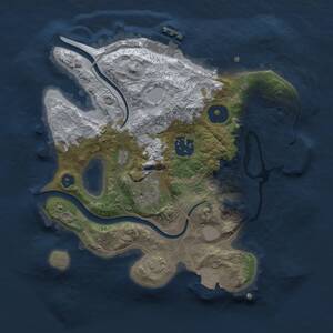 Thumbnail Rust Map: Procedural Map, Size: 2500, Seed: 846213, 9 Monuments