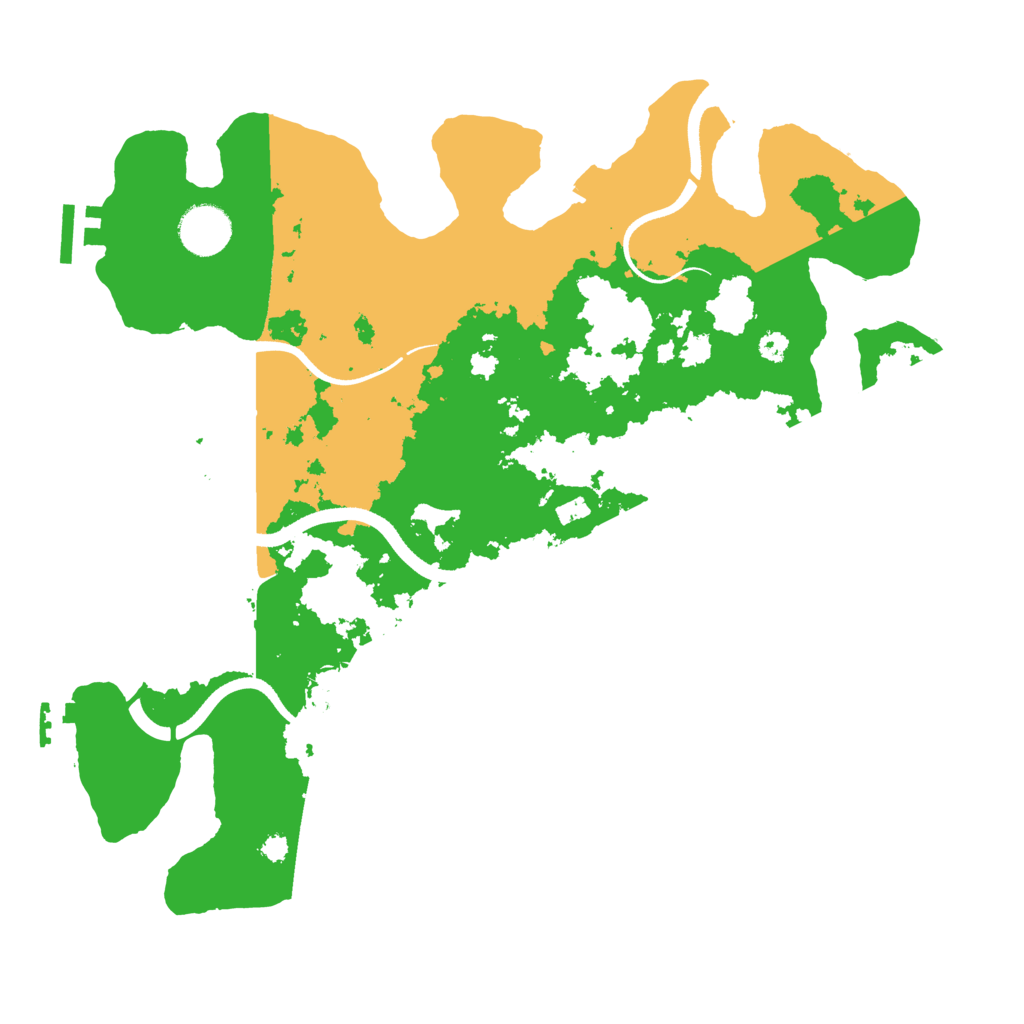 Biome Rust Map: Procedural Map, Size: 3500, Seed: 1301899890